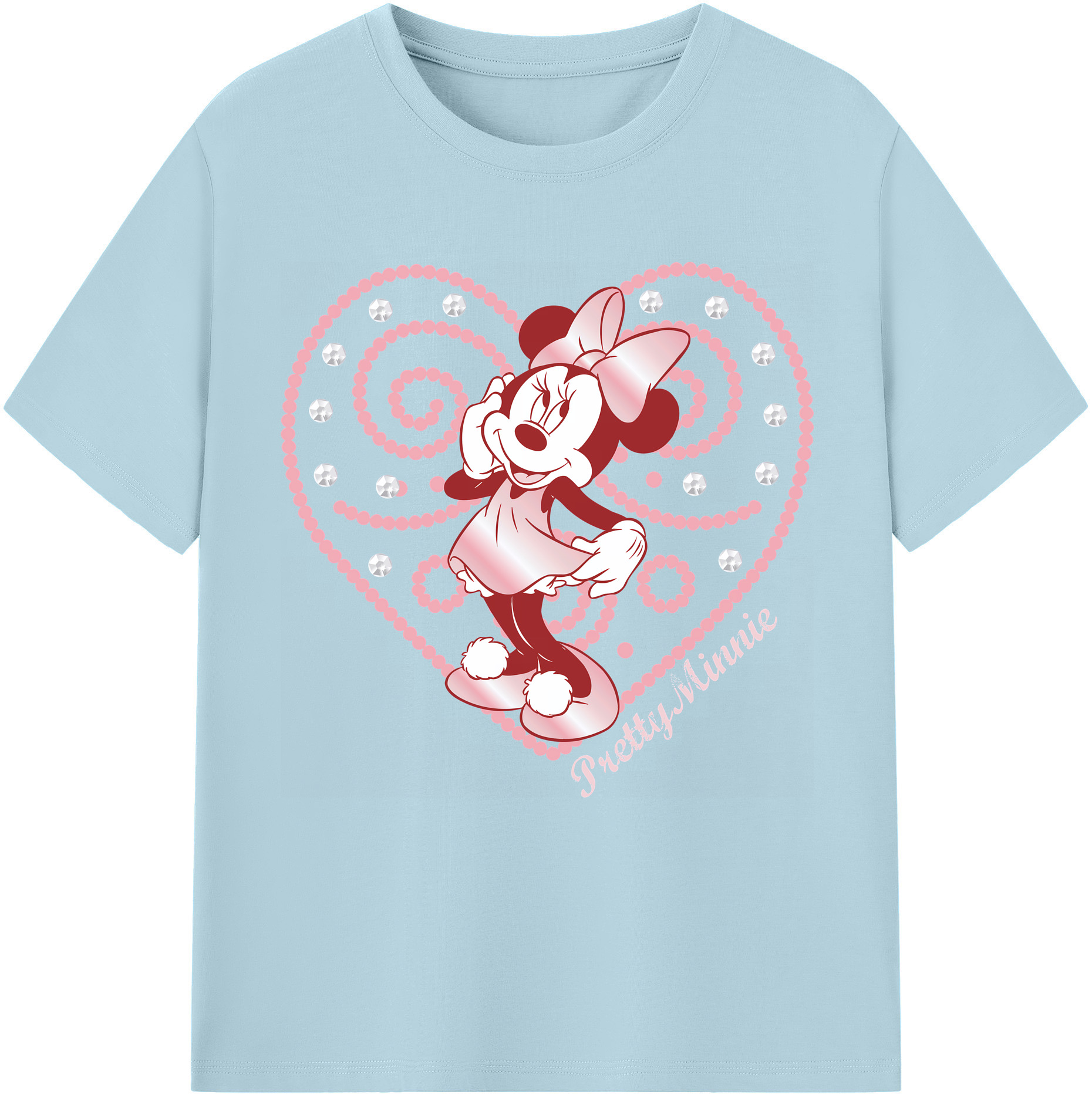 （画像用） ミッキーマウス Mickey Mouse 綿100％半袖Tシャツ（フロントプリント）